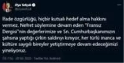 Son dakika haber... 'İfade özgürlüğü, hiçbir kutsalı hedef alma hakkını vermez' Son dakika haber... 'İfade özgürlüğü, hiçbir kutsalı hedef alma hakkını vermez'