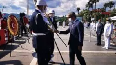 Cumhuriyet Bayramının 97.yılında Marmaris'te çelenk sunma töreni yapıldı Cumhuriyet Bayramının 97.yılında Marmaris'te çelenk sunma töreni yapıldı