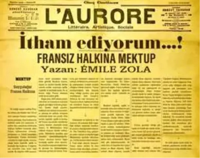 İletişim Başkanı Altun, Emile Zola'nın 122 yıllık mektubu ile Fransızlara seslendi İletişim Başkanı Altun, Emile Zola'nın 122 yıllık mektubu ile Fransızlara seslendi