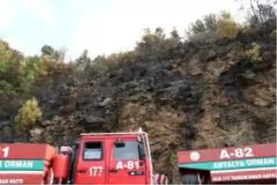 Mersin'deki orman yangınında soğutma çalışmaları sürüyor Mersin'deki orman yangınında soğutma çalışmaları sürüyor