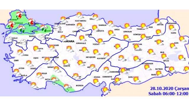 Meteoroloji uyardı! Ege Bölgesi ve Marmara Bölgesi'nde yağış bekleniyor Meteoroloji uyardı! Ege Bölgesi ve Marmara Bölgesi'nde yağış bekleniyor