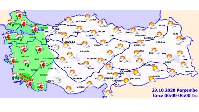 Meteoroloji uyardı! Ege Bölgesi ve Marmara Bölgesi'nde yağış bekleniyor Meteoroloji uyardı! Ege Bölgesi ve Marmara Bölgesi'nde yağış bekleniyor
