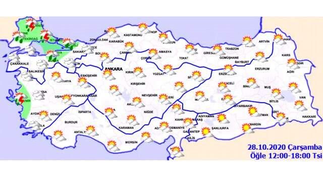 Meteoroloji uyardı! Ege Bölgesi ve Marmara Bölgesi'nde yağış bekleniyor Meteoroloji uyardı! Ege Bölgesi ve Marmara Bölgesi'nde yağış bekleniyor
