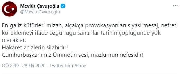 Son Dakika! Dışişleri Bakanı Çavuşoğlu'ndan Charlie Hebdo'ya sert tepki: Tarihin çöplüğünde yok olacaklar Son Dakika! Dışişleri Bakanı Çavuşoğlu'ndan Charlie Hebdo'ya sert tepki: Tarihin çöplüğünde yok olacaklar