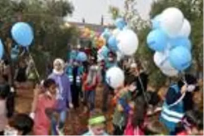 Suriyeli yetim çocuklar barış ve kardeşlik için zeytin topladı Suriyeli yetim çocuklar barış ve kardeşlik için zeytin topladı