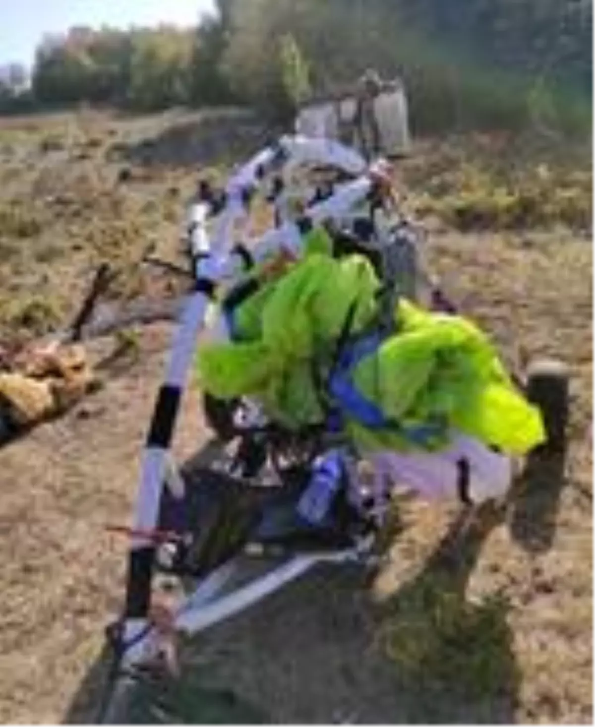 Teröristlerin geldiği 'paramotor' üzerinde parmak izi incelemesi