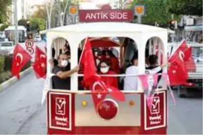 Antalya'da motosikletli kortejle Cumhuriyet kutlaması Antalya'da motosikletli kortejle Cumhuriyet kutlaması