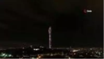 Çamlıca Kulesindeki 'Cumhuriyet' temalı ışık şöleni Çamlıca Kulesindeki 'Cumhuriyet' temalı ışık şöleni