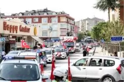 Çekmeköy'de 29 Ekim Cumhuriyet Bayramı Türk bayraklı konvoy ile kutlandı Çekmeköy'de 29 Ekim Cumhuriyet Bayramı Türk bayraklı konvoy ile kutlandı