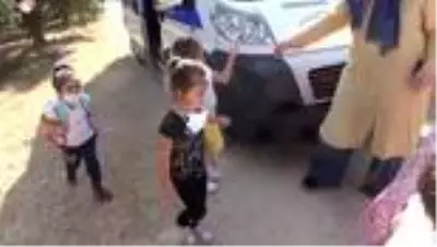 Erdemli'de öğrencilerin hasat heyecanı Erdemli'de öğrencilerin hasat heyecanı