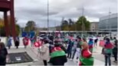 Ermenistan'ın sivillere saldırıları protesto edildi Ermenistan'ın sivillere saldırıları protesto edildi