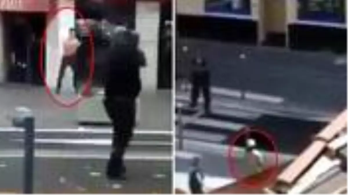 Fransa'daki bıçaklı saldırganların etkisiz hale getirildiği görüntüler ortaya çıktı