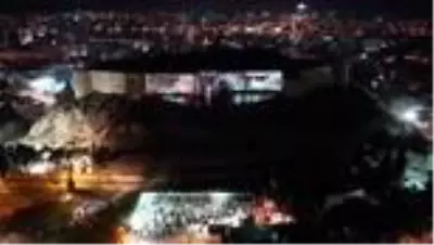 Gaziantep Kalesi'nde ışık ve ses gösterisi Gaziantep Kalesi'nde ışık ve ses gösterisi