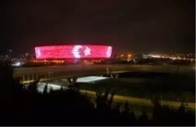 - Haydar Aliyev Merkezi ve Bakü Olimpiyat Stadyumu'na Türk bayrağı silüeti yansıtıldı - Haydar Aliyev Merkezi ve Bakü Olimpiyat Stadyumu'na Türk bayrağı silüeti yansıtıldı