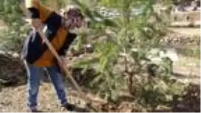Koronavirüsle mücadelede hayatını kaybeden sağlıkçıların isimleri fidanlara verildi