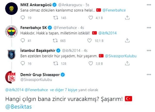 Kulüplerin sosyal medyadan İstiklal Marşı paylaşımları büyük beğeni topladı Kulüplerin sosyal medyadan İstiklal Marşı paylaşımları büyük beğeni topladı