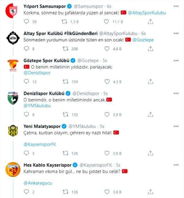 Kulüplerin sosyal medyadan İstiklal Marşı paylaşımları büyük beğeni topladı Kulüplerin sosyal medyadan İstiklal Marşı paylaşımları büyük beğeni topladı