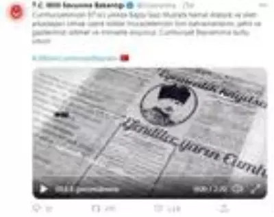 MSB: '29 Ekim Cumhuriyet Bayramımız kutlu olsun' MSB: '29 Ekim Cumhuriyet Bayramımız kutlu olsun'