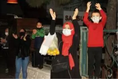 Samsun'da fener alayı yürüyüşü Samsun'da fener alayı yürüyüşü