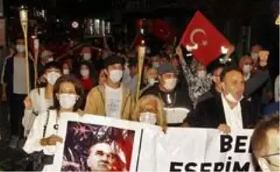 Samsun'da fener alayı yürüyüşü Samsun'da fener alayı yürüyüşü