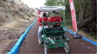 Türkiye'nin en uzun bisiklet yolunda pedallar 29 Ekim için çevrildi Türkiye'nin en uzun bisiklet yolunda pedallar 29 Ekim için çevrildi