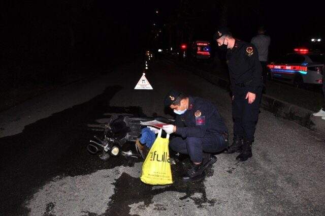 Arkadaşlarıyla vedalaştıktan sonra yola çıkan motosiklet sürücüsü, kazada hayatını kaybetti