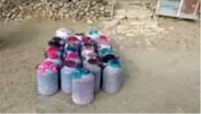 Kaçak üretilen 1050 litre şarap ele geçirildi Kaçak üretilen 1050 litre şarap ele geçirildi