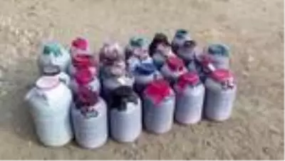 Kaçak üretilen 1050 litre şarap ele geçirildi Kaçak üretilen 1050 litre şarap ele geçirildi