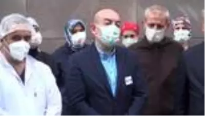 Koronadan ölen hastane çalışanına hüzünlü veda Koronadan ölen hastane çalışanına hüzünlü veda