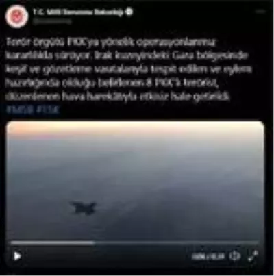 Son dakika gündem: MSB: Irak'ın kuzeyinde 8 terörist etkisiz hale getirildi Son dakika gündem: MSB: Irak'ın kuzeyinde 8 terörist etkisiz hale getirildi
