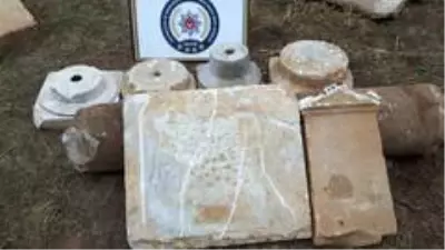 Roma ve Bizans dönemlerine ait eserler ele geçirildi Roma ve Bizans dönemlerine ait eserler ele geçirildi