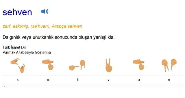 Sehven ne demektir? Sehven niçin kullanılır? Sehven TDK'ya göre anlamı nedir?