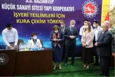 Yapımı tamamlanan 82 iş yeri için kuralar çekildi Yapımı tamamlanan 82 iş yeri için kuralar çekildi