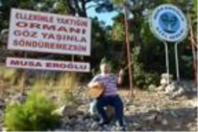 Yeşil aşığı Musa Eroğlu, heyelana karşı önlem istiyor Yeşil aşığı Musa Eroğlu, heyelana karşı önlem istiyor