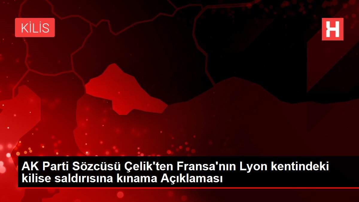 AK Parti Sözcüsü Çelik'ten Fransa'nın Lyon kentindeki kilise saldırısına kınama Açıklaması AK Parti Sözcüsü Çelik'ten Fransa'nın Lyon kentindeki kilise saldırısına kınama Açıklaması