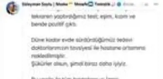 Ankara: Son Dakika | Bakan Soylu: Eşim, kızım ve benim koronavirüs testimiz pozitif çıktı Ankara: Son Dakika | Bakan Soylu: Eşim, kızım ve benim koronavirüs testimiz pozitif çıktı