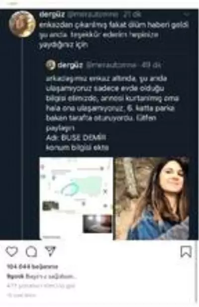Depremde hayatını kaybeden Buse toprağa verildi Depremde hayatını kaybeden Buse toprağa verildi