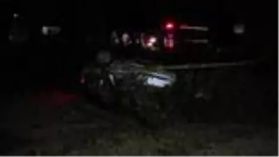 Devrilen otomobilin sürücüsü öldü Devrilen otomobilin sürücüsü öldü