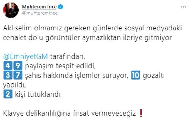 İzmir depremiyle ilgili provokatif paylaşım yapan 2 kişi tutuklandı