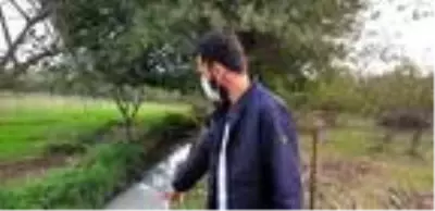 Kirlilik nedeniyle derenin rengi değişti Kirlilik nedeniyle derenin rengi değişti