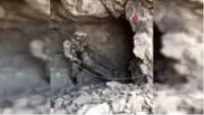 Teröristlerin kullandığı 1 mağara ve 1 sığınak imha edildi