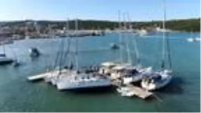 Tsunaminin vurduğu Sığacık havadan görüntülendi Tsunaminin vurduğu Sığacık havadan görüntülendi
