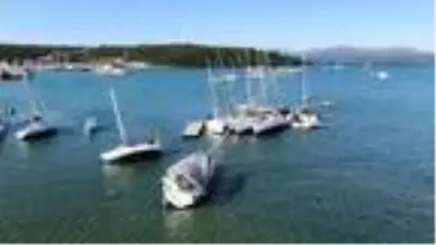Tsunaminin vurduğu Sığacık havadan görüntülendi Tsunaminin vurduğu Sığacık havadan görüntülendi