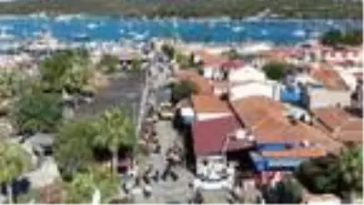 Tsunaminin vurduğu Sığacık havadan görüntülendi Tsunaminin vurduğu Sığacık havadan görüntülendi