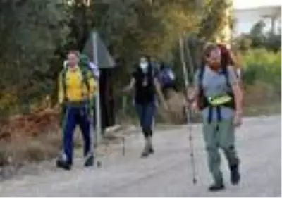 Ukraynalı üç arkadaş ikinci kez Likya Yolu'nda yürüyüşe çıktı Ukraynalı üç arkadaş ikinci kez Likya Yolu'nda yürüyüşe çıktı