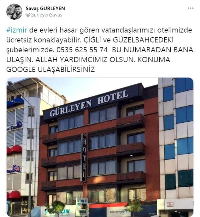 Vefalı İzmirliler evlerini ve otellerini depremzedelere açtı Vefalı İzmirliler evlerini ve otellerini depremzedelere açtı