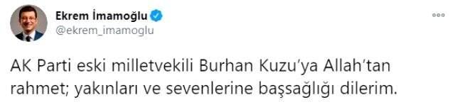 AK Parti eski milletvekili Burhan Kuzu, koronavirüsten hayatını kaybetti