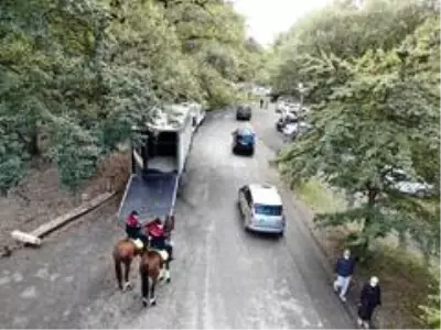 Atlı polis ekiplerinden Belgrad Ormanı'nda korona virüs denetimi Atlı polis ekiplerinden Belgrad Ormanı'nda korona virüs denetimi