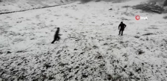 Karabük'te sezonun ilk karı yağdı
