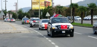 Ordu'da Azerbaycan'a destek konvoyu